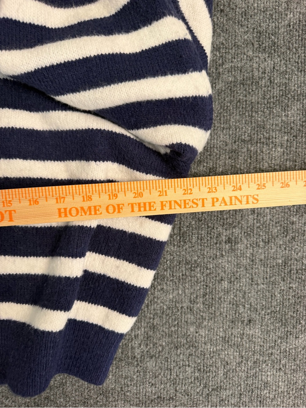Daily Drills Navy and White Striped Button-Up Cardigan - Picture 3 of 13